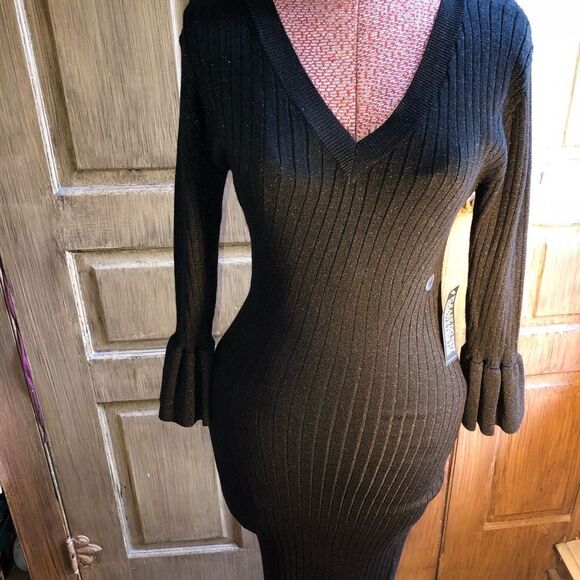 Women’s New York & Company Black Dress   - Picture 2 of 15